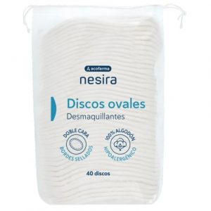 ACOF NESIRA DISCOS ALGODON OVALES 40 UD
