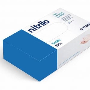 GUANTES NITRILO AZUL S/P GD20B T.L 100U