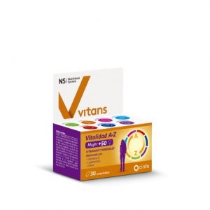 NS VITANS VITALIDAD A-Z MUJER 50+ 30 COM