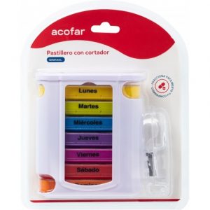 ACOFAR PASTILLERO SEMANAL CON CORTADOR