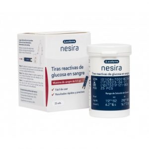 ACOFAR TIRAS REACTIVAS GLUCOSA 25UD