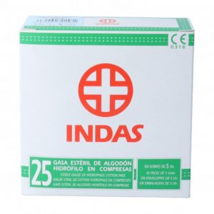 GASA ESTERIL INDAS   25SOB