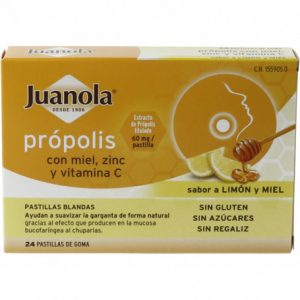 JUANOLAS CARAMELO PROPOLIS MIEL LIMON