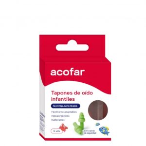 TAPON OIDO SILICONA ACOFAR INFANTIL 6U